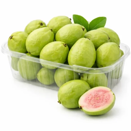 Fresh guava 1kg on white background | جوافة طازجة 1 كيلو بخلفية بيضاء