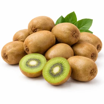 Fresh Greek kiwi on white background | كيوي يوناني طازج بخلفية بيضاء