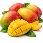 Fresh mango on white background | مانجو طازج بخلفية بيضاء