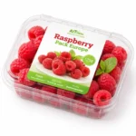 Fresh European raspberries 125g pack on white background | توت العليق الأوروبي الطازج 125 جرام بخلفية بيضاء