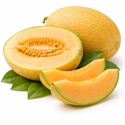 Fresh sweet melon on white background | شمام حلو طازج بخلفية بيضاء
