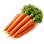 Fresh Carrot Chinese on white background | جزر صيني طازج بخلفية بيضاء