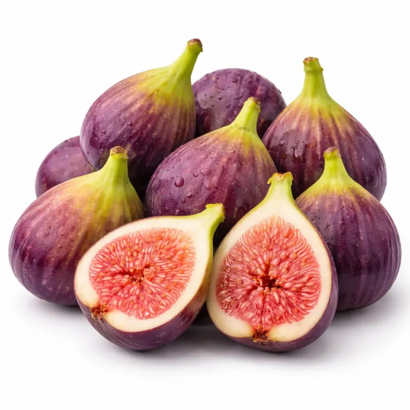 Fresh local figs on white background | تين محلي طازج بخلفية بيضاء