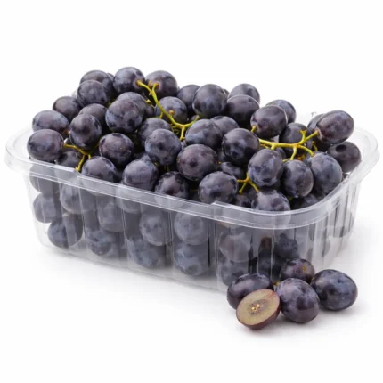 Fresh Indian black grapes 500g on white background | عنب أسود هندي 500 جرام بخلفية بيضاء
