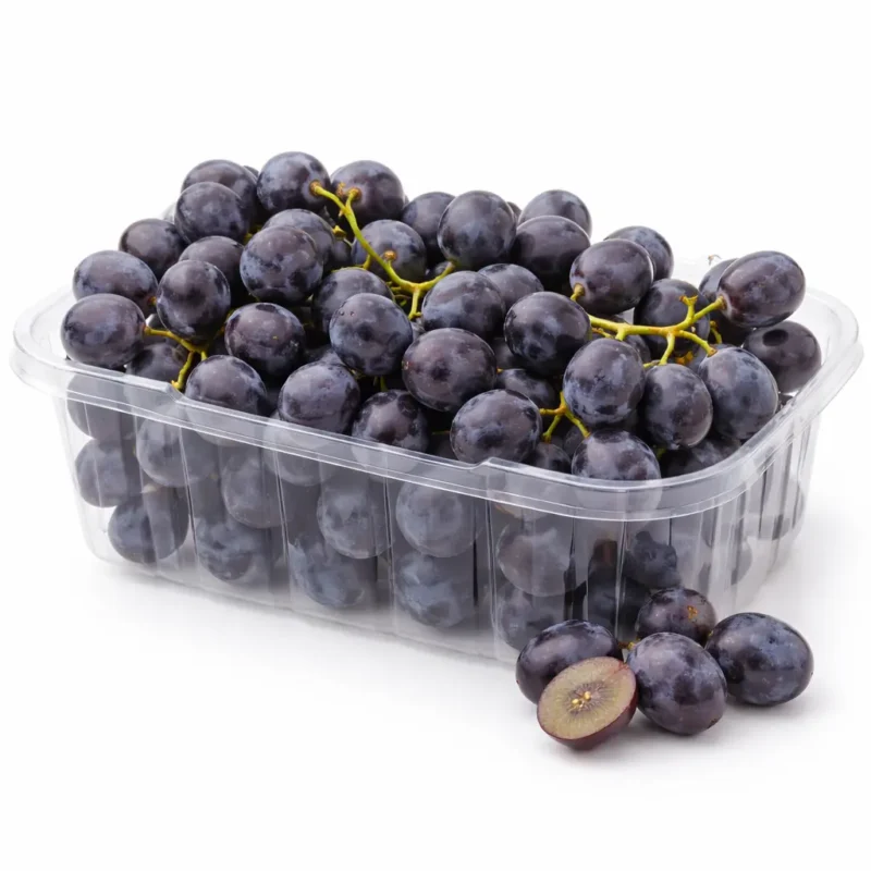 Fresh Indian black grapes 500g on white background | عنب أسود هندي 500 جرام بخلفية بيضاء
